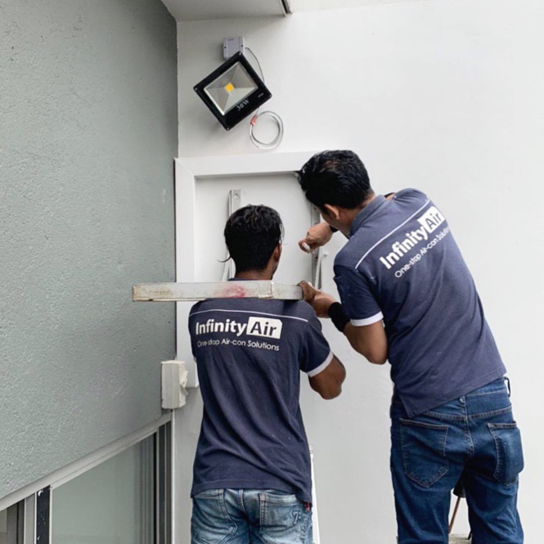 Installation of air-con goes on