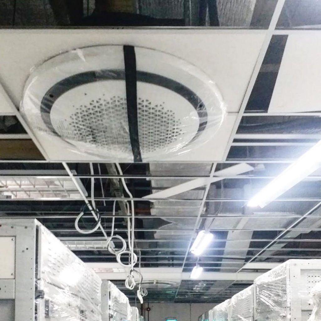 Fresh installations @ Jurong Industrial Ceiling Air-Conditioner