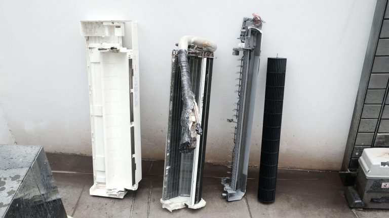 Dismantled Air-conditioner for Chemical Wash